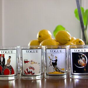 Vintage Vogue Glasses – Set of 5 – Fashion Cover Art